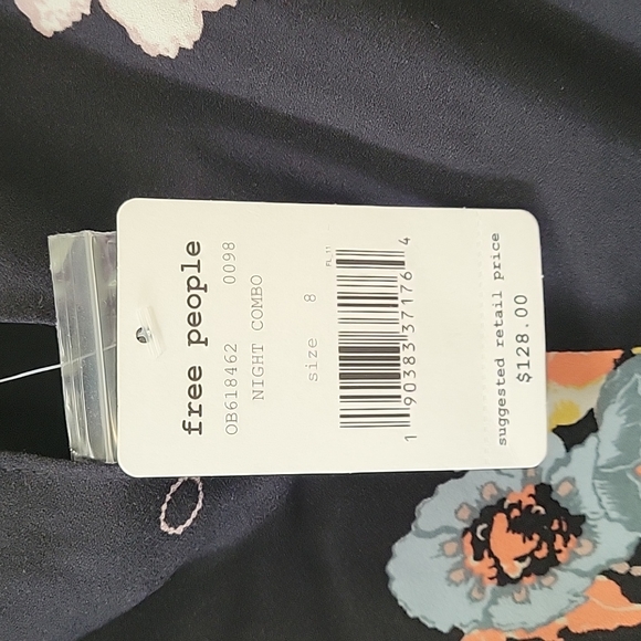 New Free People Womens Sunshadows Split-Sleeve Mini Dress Size 8 - Picture 11 of 16